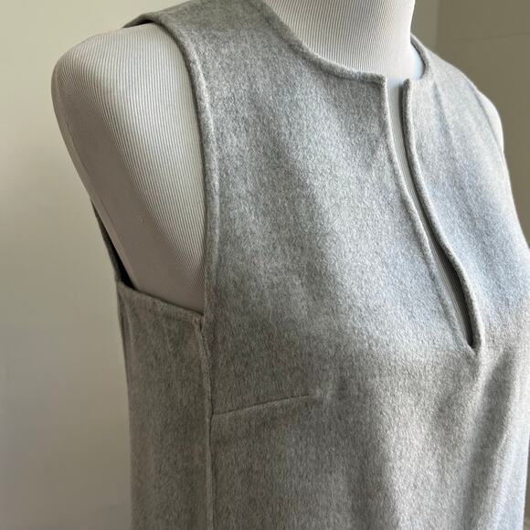 NEW Banana Republic Aike Wool Mini Sheath Dress Small - Heather Grey; Minimalist - Picture 9 of 16